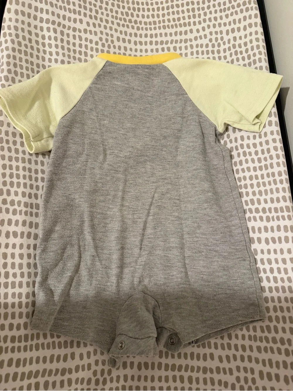 Disney Toy Story Yellow and Gray Baby Onesie Set